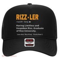Rizzler Definition Funny Meme Quote Gen Z Alpha Rizz Up Hat thumb 0
