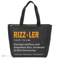 Rizzler Definition Funny Meme Quote Gen Z Alpha Rizz Up Tote Bag thumb 0