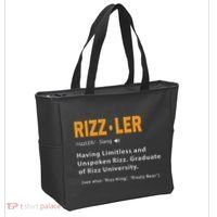 Rizzler Definition Funny Meme Quote Gen Z Alpha Rizz Up Tote Bag thumb 2
