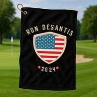 Ron Desantis For President 2024 Golf Towel thumb 1