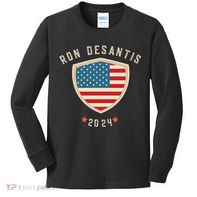 Ron Desantis For President 2024 Kids Long Sleeve Shirt