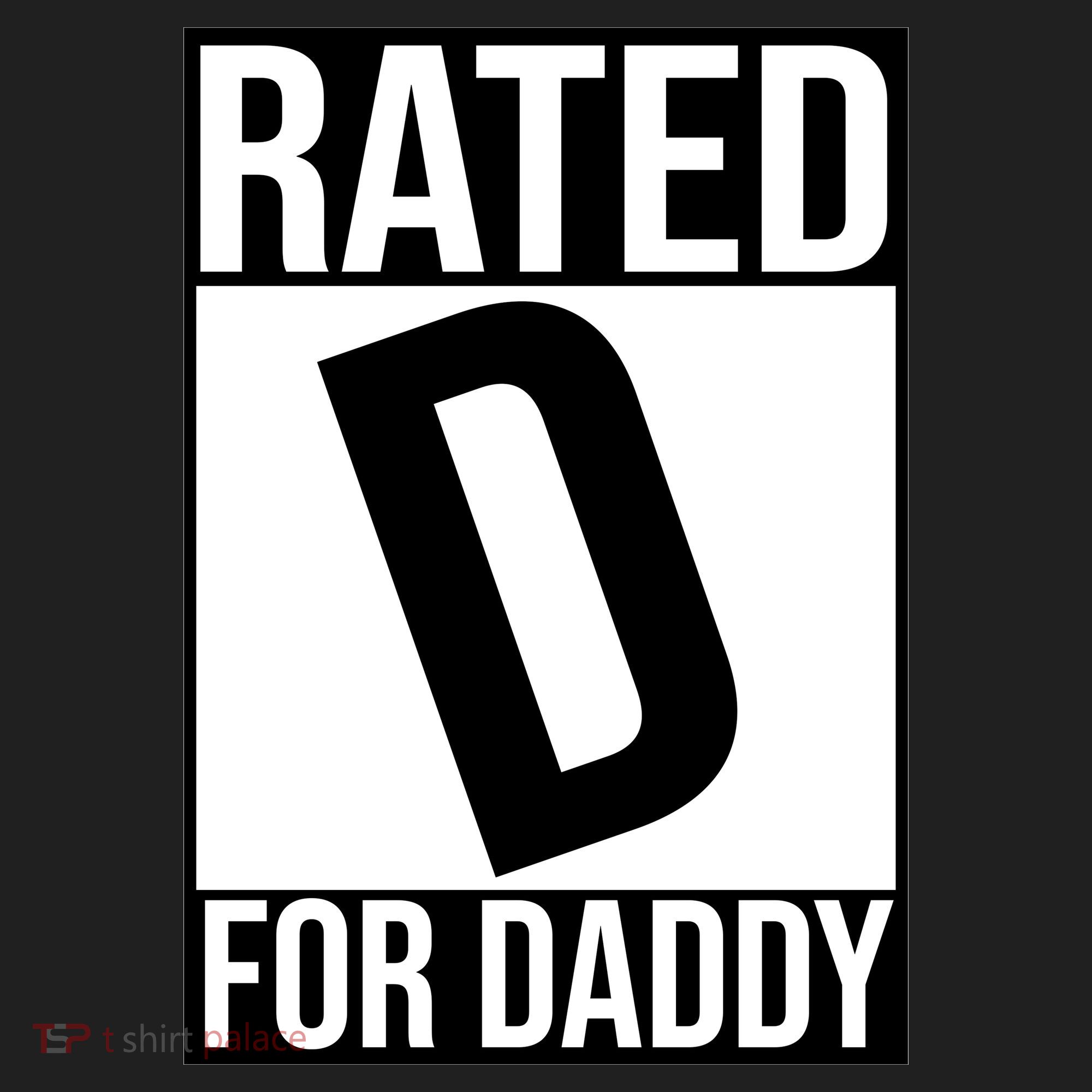 Rated D For Daddy Funny Gift For Dad Women's Sweatshirt