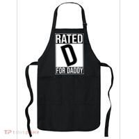 Rated D For Daddy Funny Gift For Dad Apron thumb 0