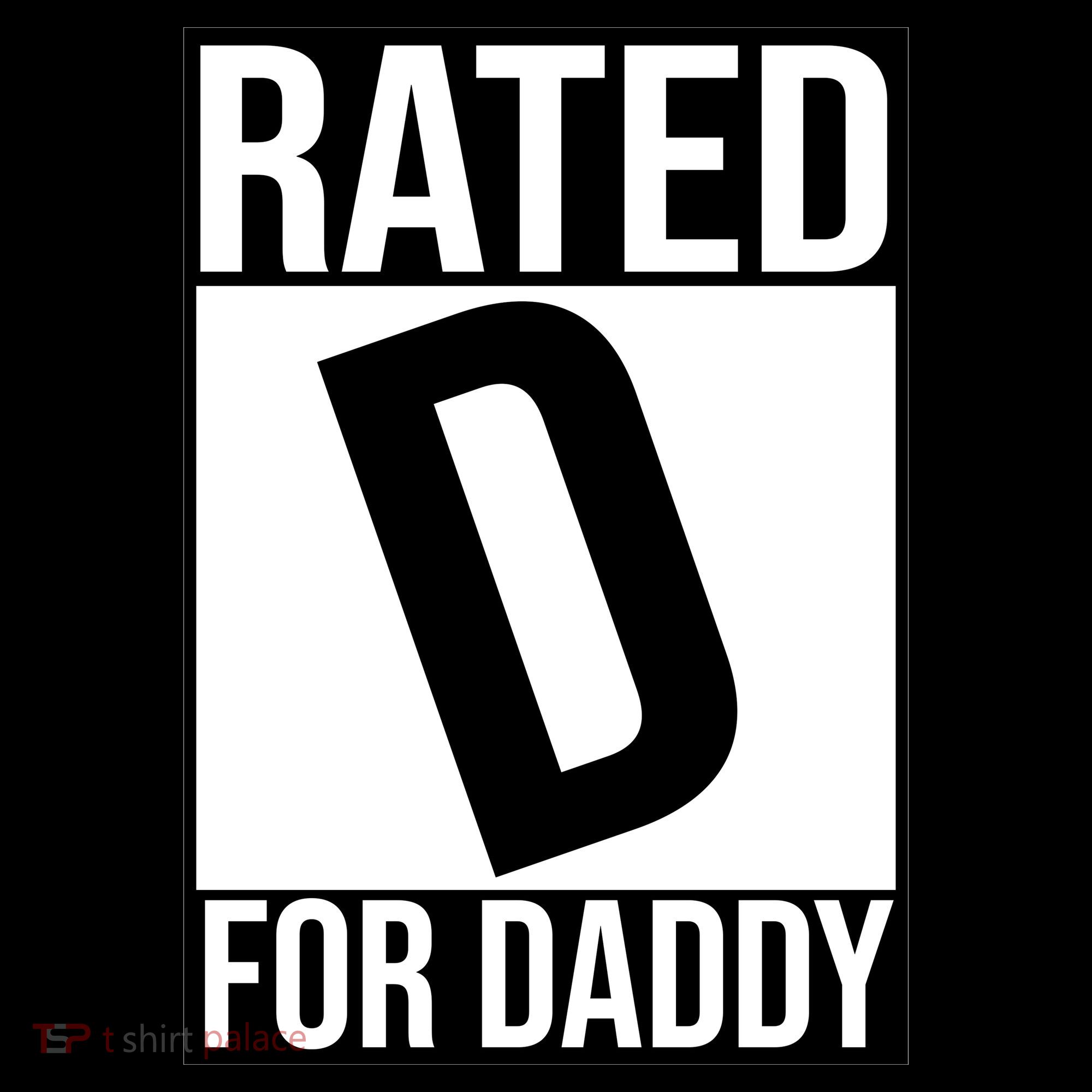 Rated D For Daddy Funny Gift For Dad Backpack
