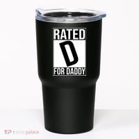 Rated D For Daddy Funny Gift For Dad Tumbler thumb 0