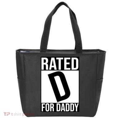 Rated D For Daddy Funny Gift For Dad Tote Bag