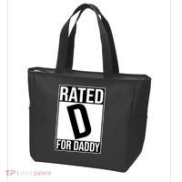 Rated D For Daddy Funny Gift For Dad Tote Bag thumb 3