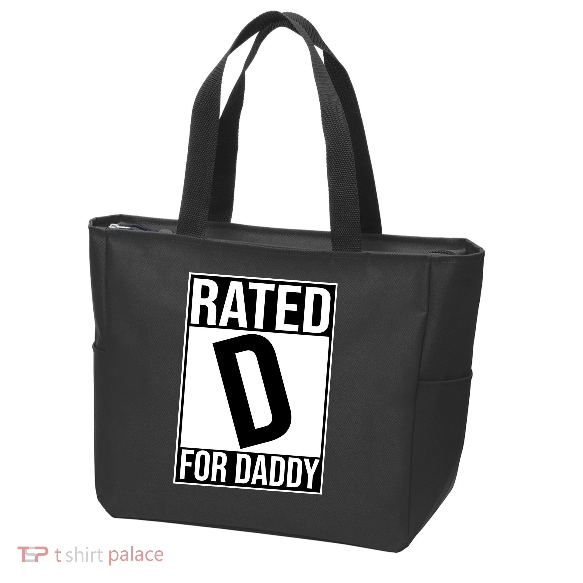 Rated D For Daddy Funny Gift For Dad Tote Bag