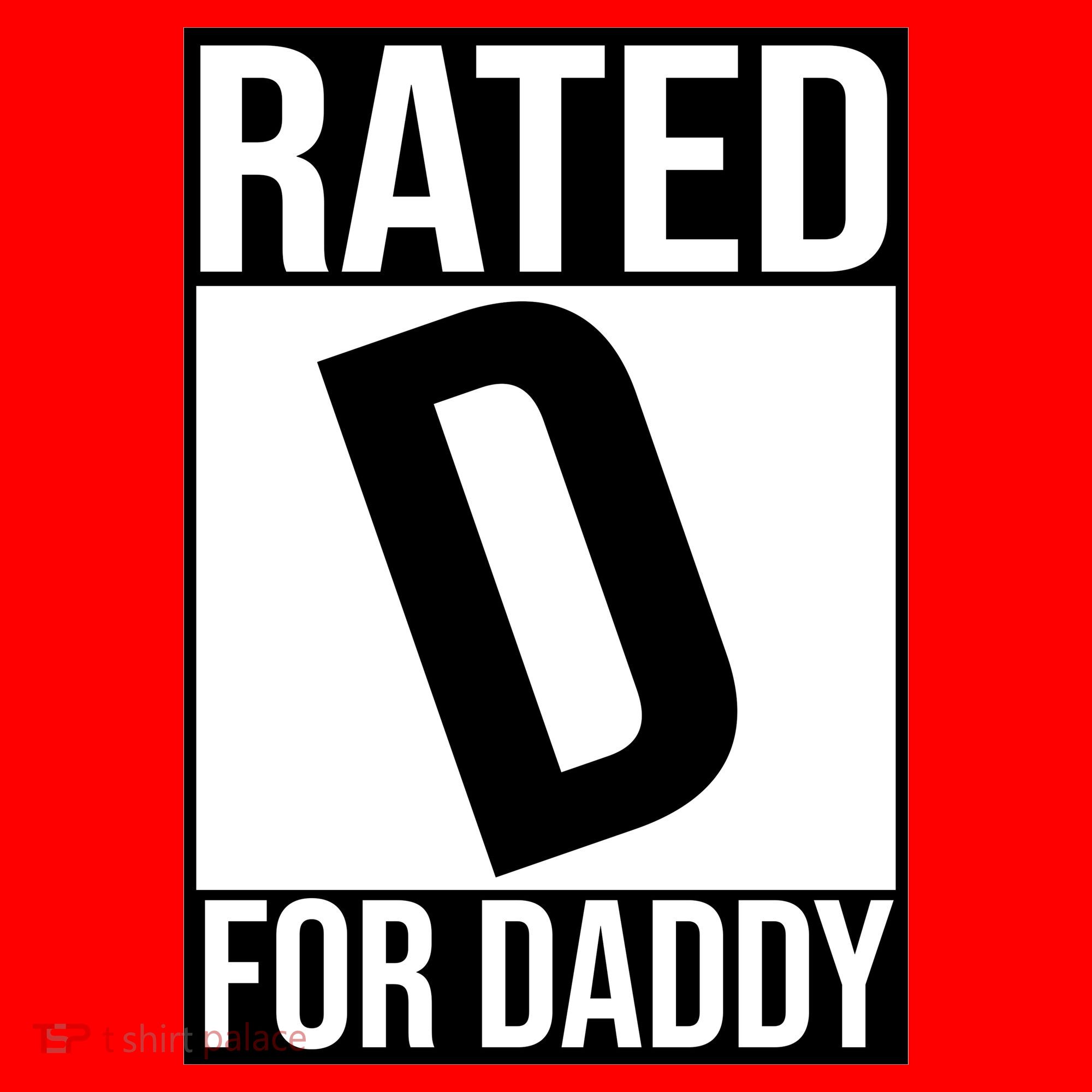 Rated D For Daddy Funny Gift For Dad Santa Hat