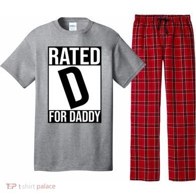 Rated D For Daddy Funny Gift For Dad Pajama Set