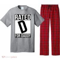 Rated D For Daddy Funny Gift For Dad Pajama Set thumb 0