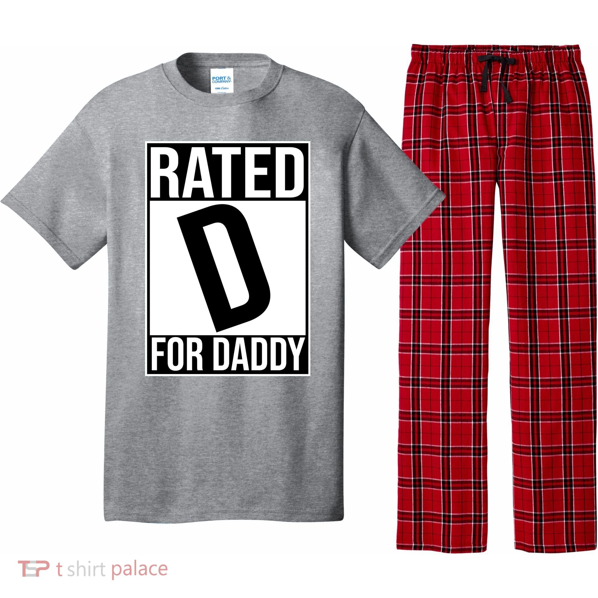 Rated D For Daddy Funny Gift For Dad Pajama Set