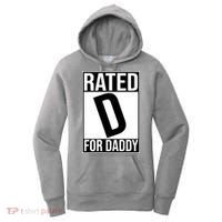 Rated D For Daddy Funny Gift For Dad Women's Hoodie thumb 0