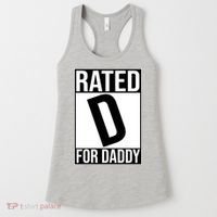Rated D For Daddy Funny Gift For Dad Women's Tank Top thumb 0