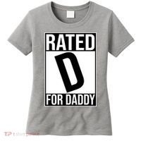 Rated D For Daddy Funny Gift For Dad Women's T-Shirt thumb 0