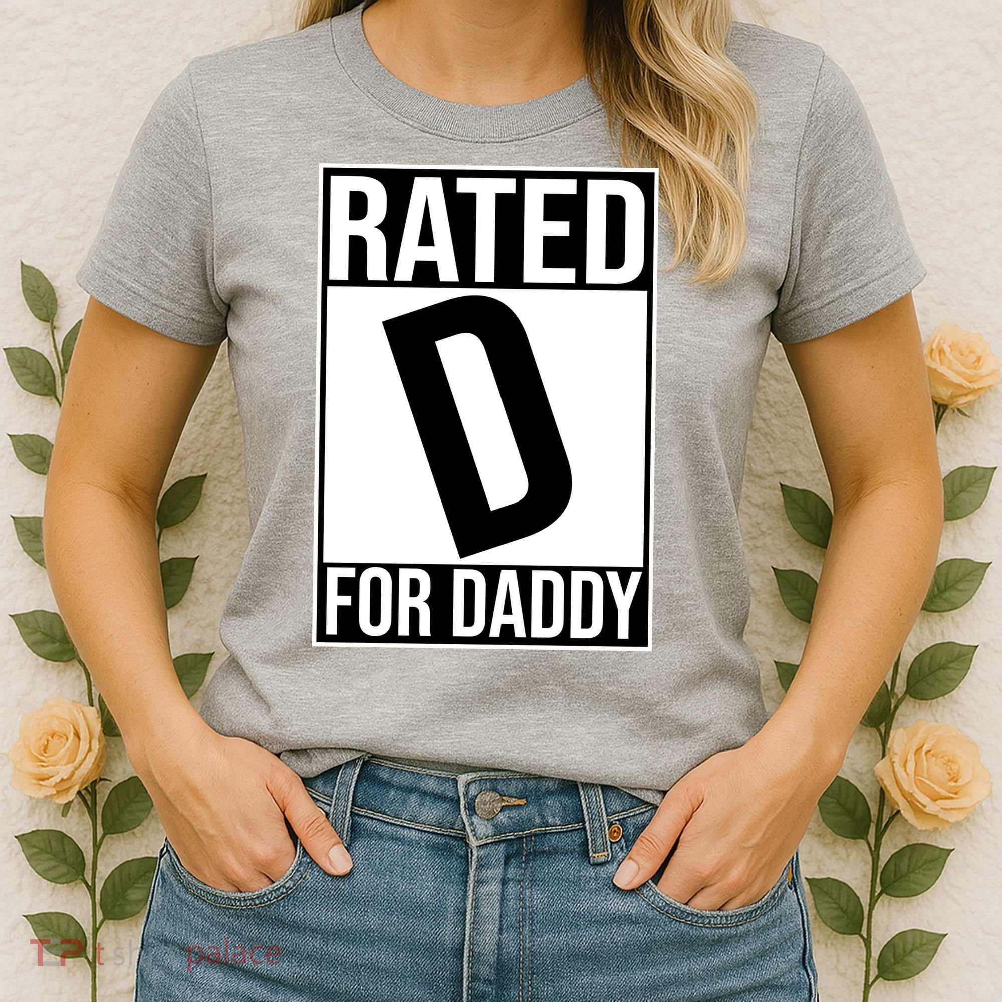 Rated D For Daddy Funny Gift For Dad Women's T-Shirt