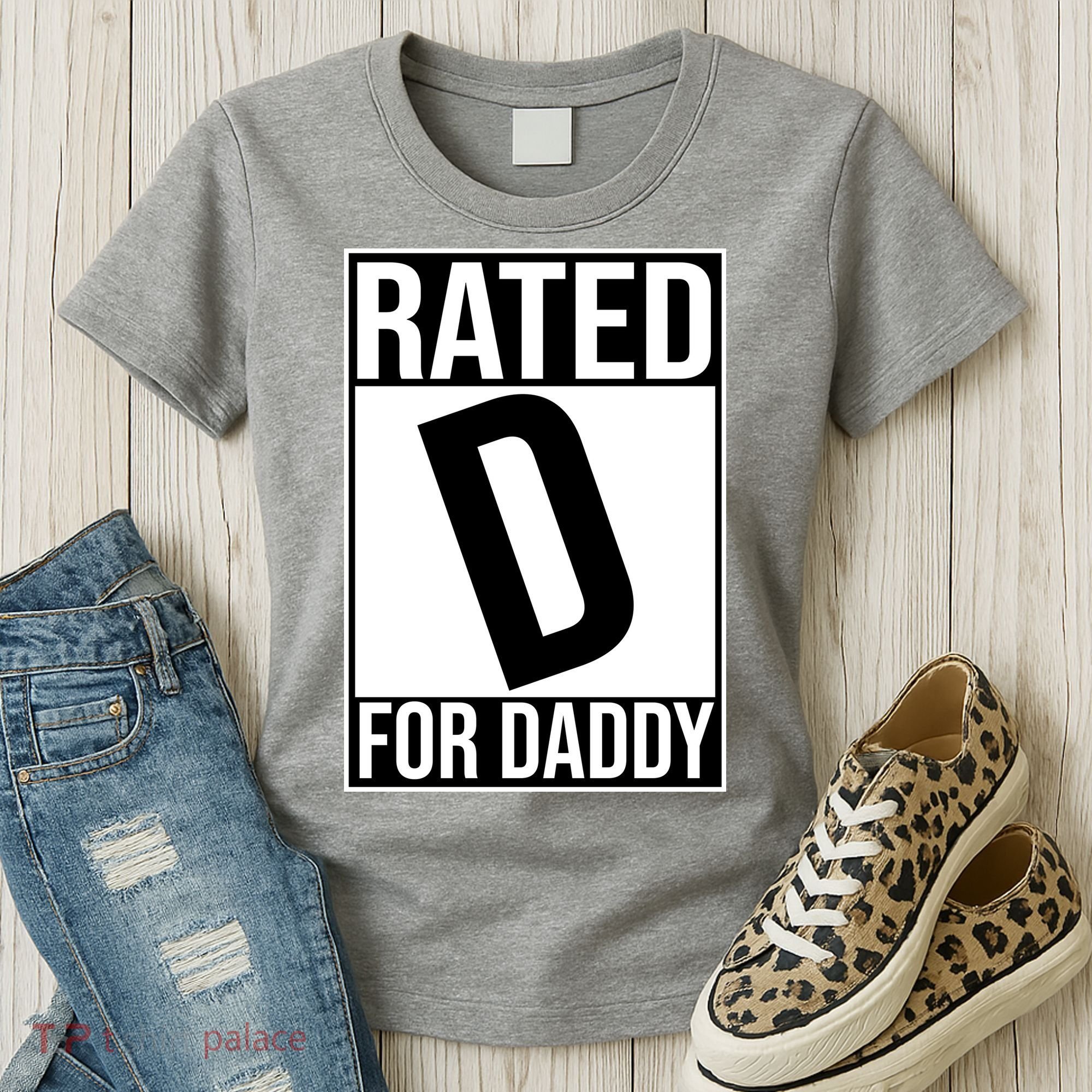 Rated D For Daddy Funny Gift For Dad Women's T-Shirt