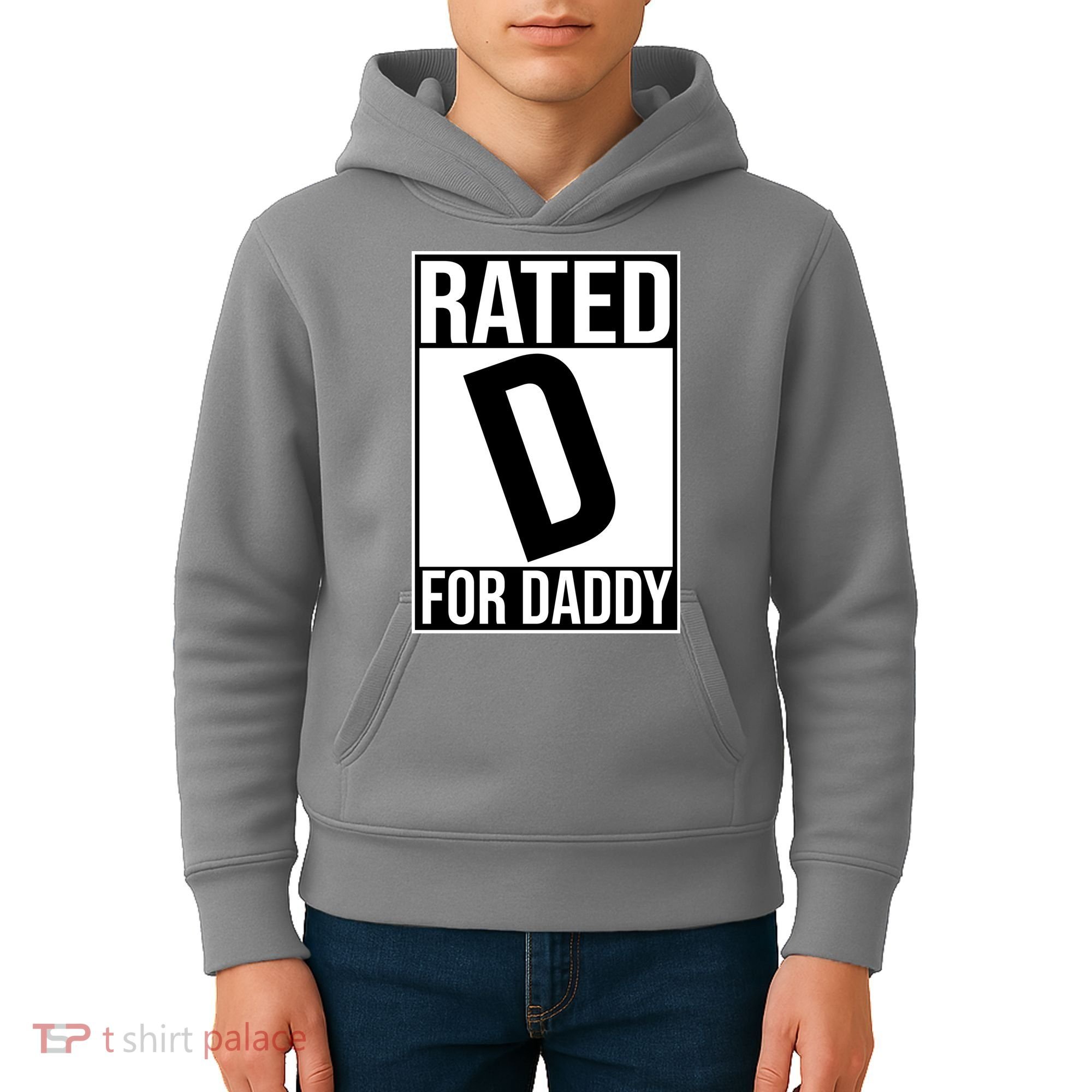 Rated D For Daddy Funny Gift For Dad Kids Hoodie