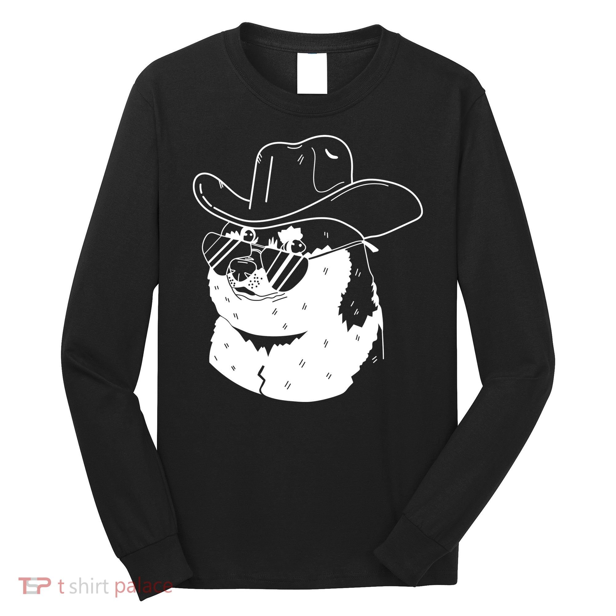 Rodeo Doge Funny Dogecoin Long Sleeve Shirt