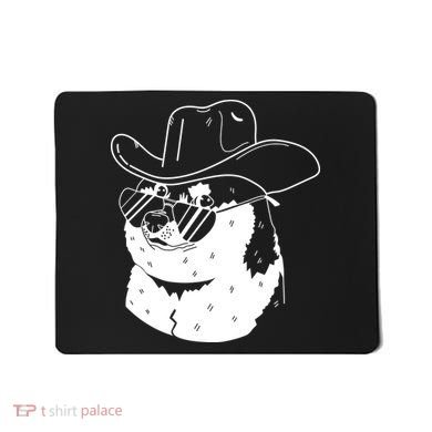 Rodeo Doge Funny Dogecoin Mousepad