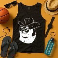 Rodeo Doge Funny Dogecoin Tank Top thumb 4
