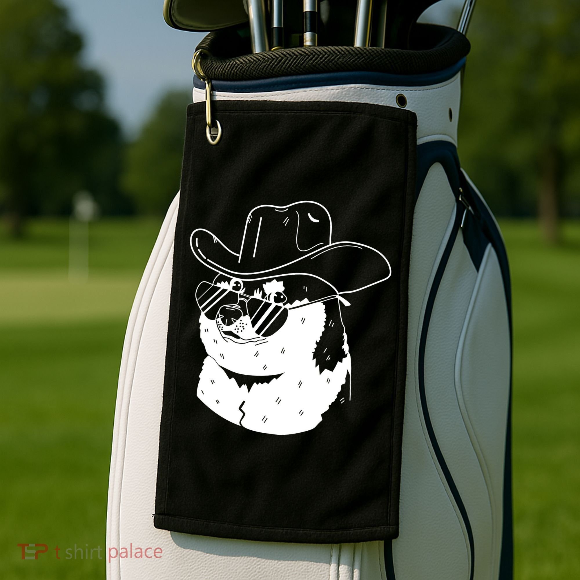 Rodeo Doge Funny Dogecoin Golf Towel