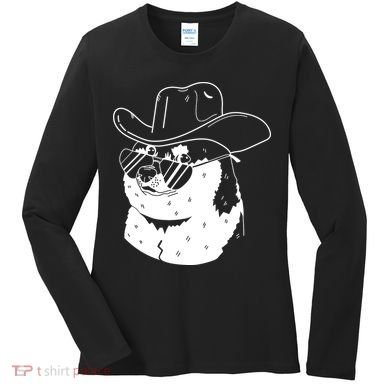 Rodeo Doge Funny Dogecoin Women's Long Sleeve Shirt
