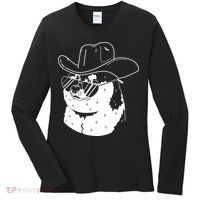 Rodeo Doge Funny Dogecoin Women's Long Sleeve Shirt thumb 0