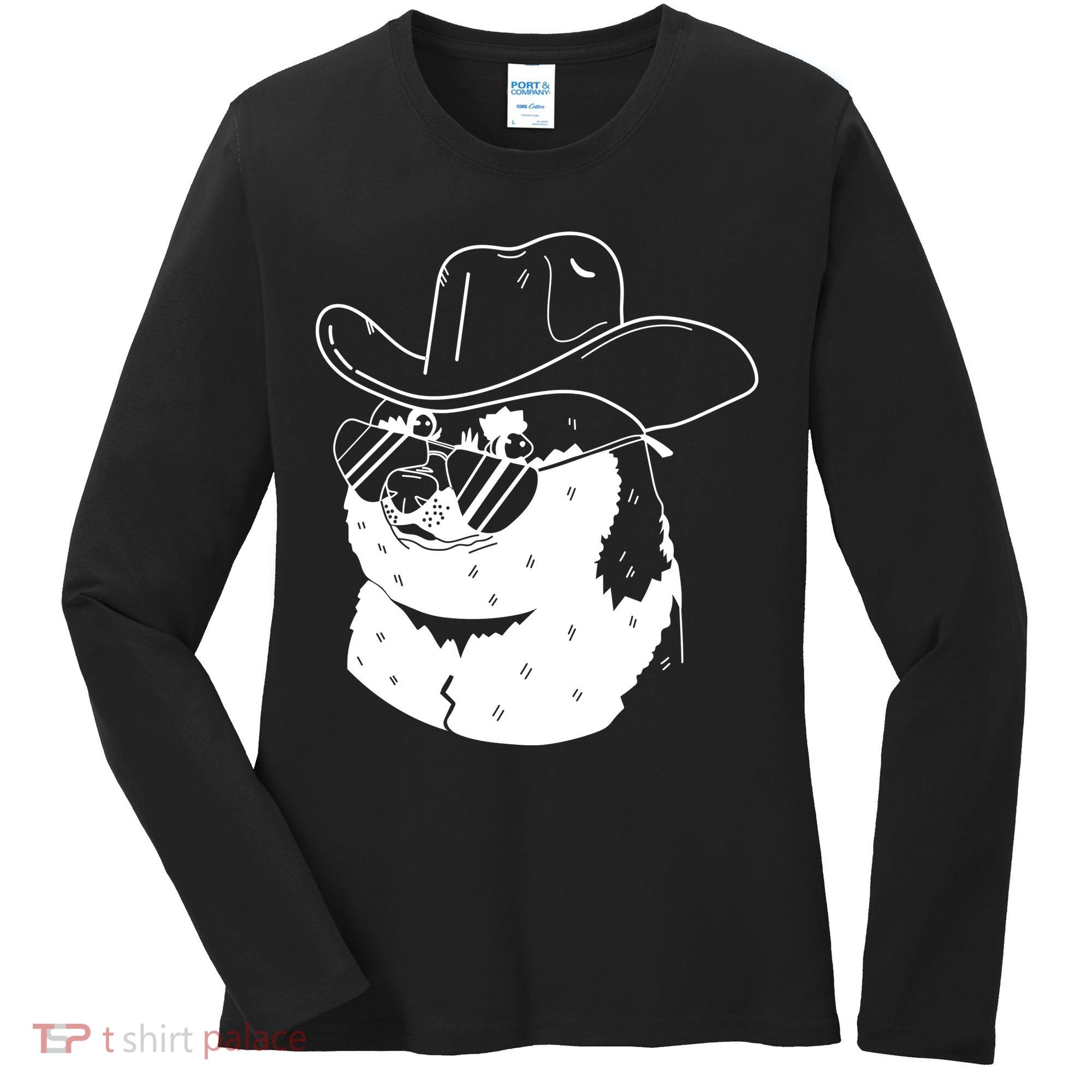 Rodeo Doge Funny Dogecoin Women's Long Sleeve Shirt