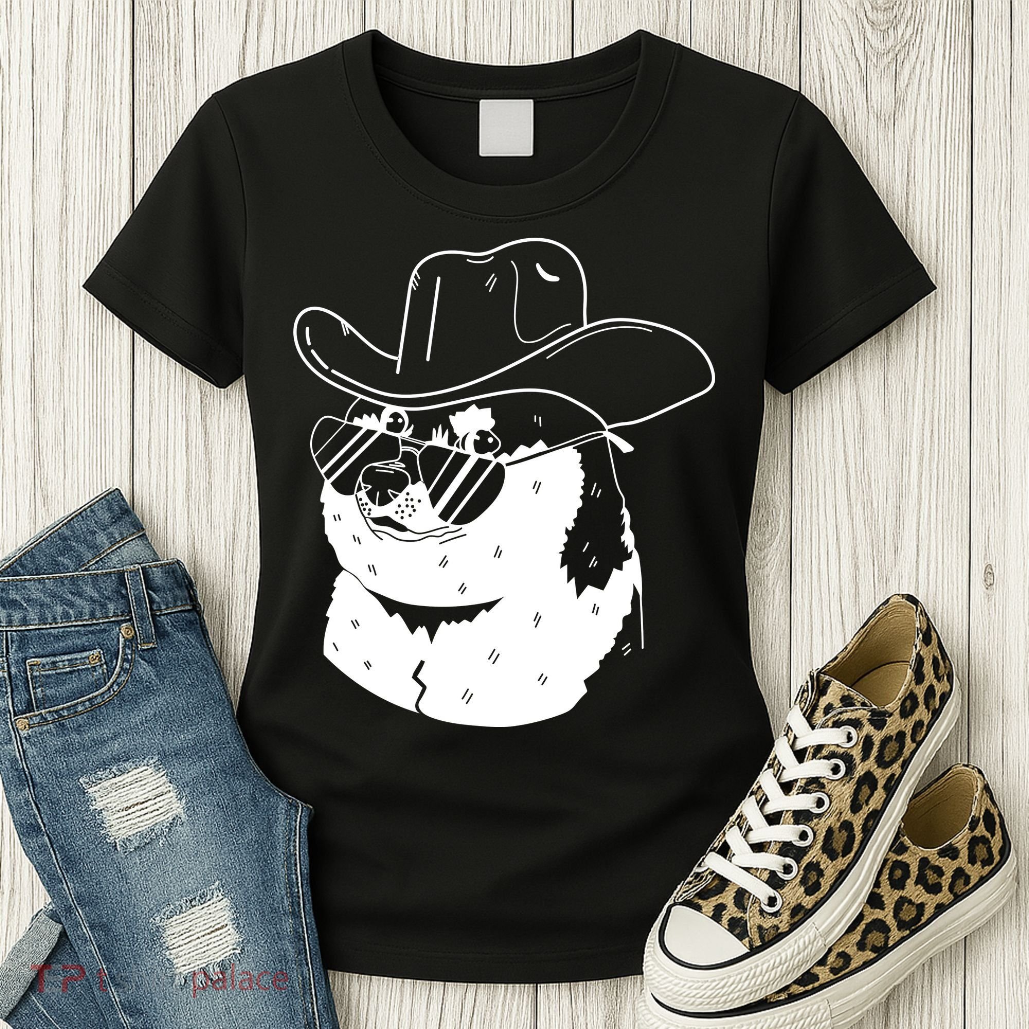 Rodeo Doge Funny Dogecoin Women's T-Shirt