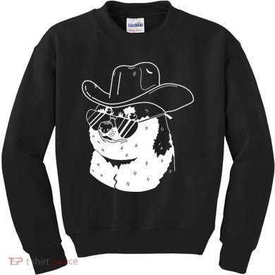 Rodeo Doge Funny Dogecoin Kids Sweatshirt