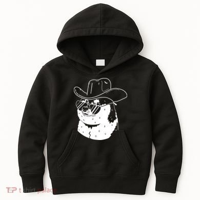 Rodeo Doge Funny Dogecoin Kids Hoodie