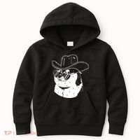 Rodeo Doge Funny Dogecoin Kids Hoodie thumb 0