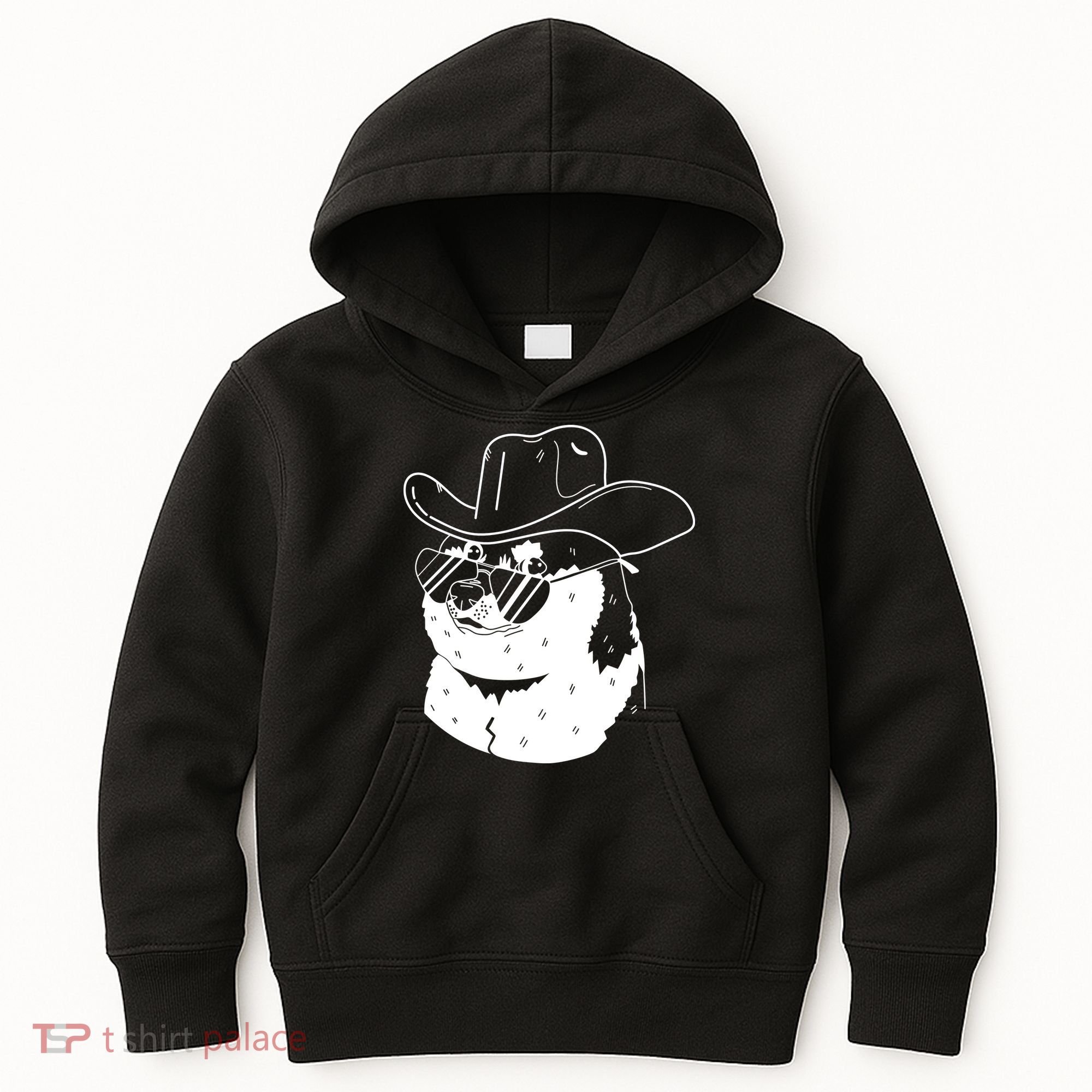 Rodeo Doge Funny Dogecoin Kids Hoodie