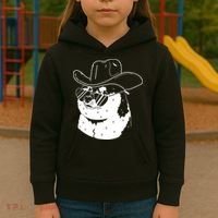 Rodeo Doge Funny Dogecoin Kids Hoodie thumb 3