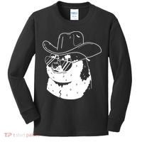 Rodeo Doge Funny Dogecoin Kids Long Sleeve Shirt thumb 0