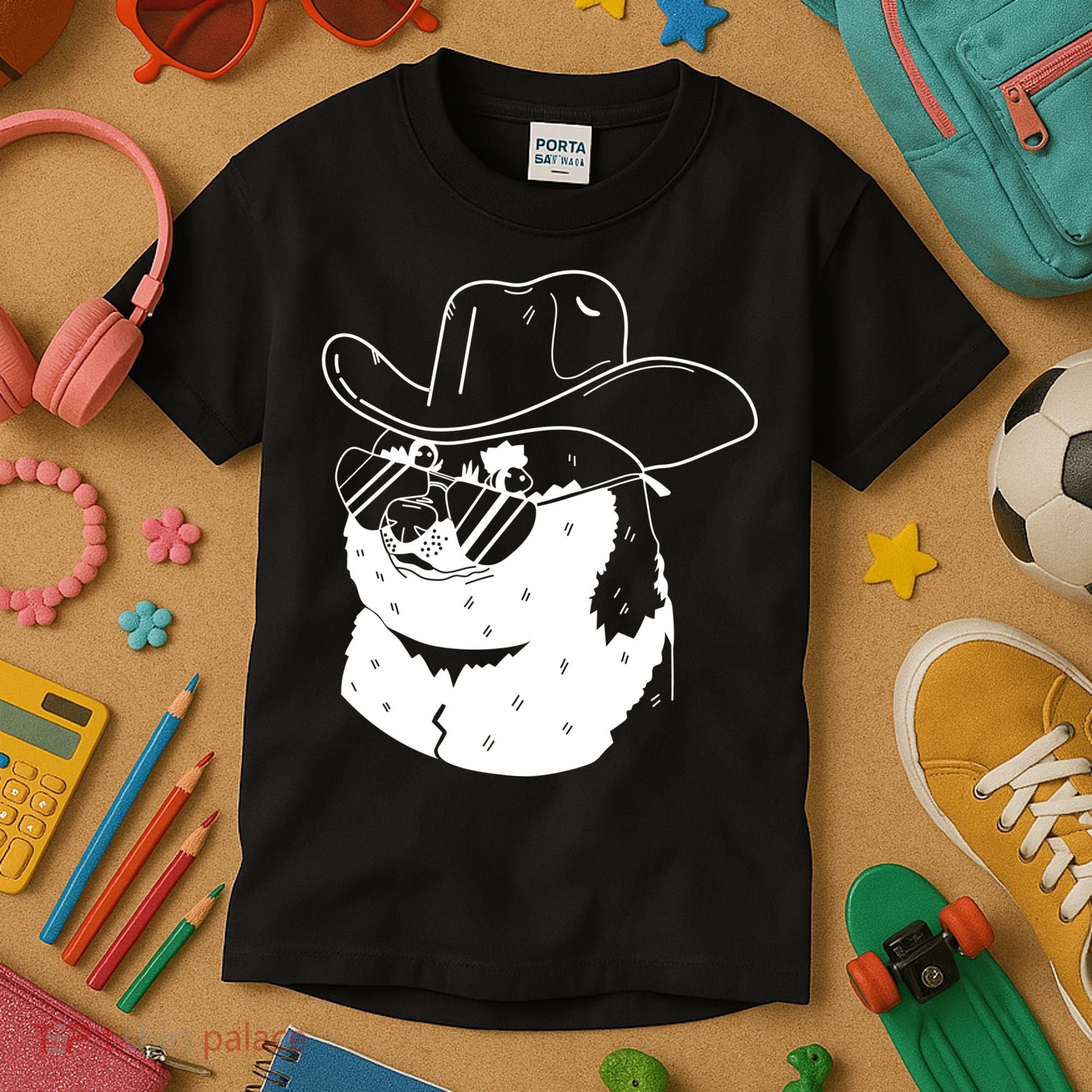 Rodeo Doge Funny Dogecoin Kids T-Shirt