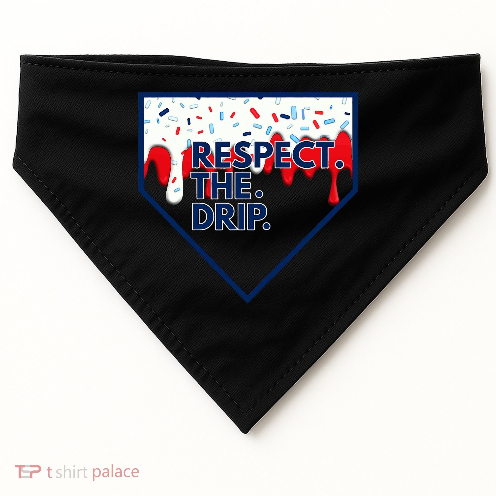 Respect Drip For Ice Cream Spinkle USA-Made Doggie Bandana