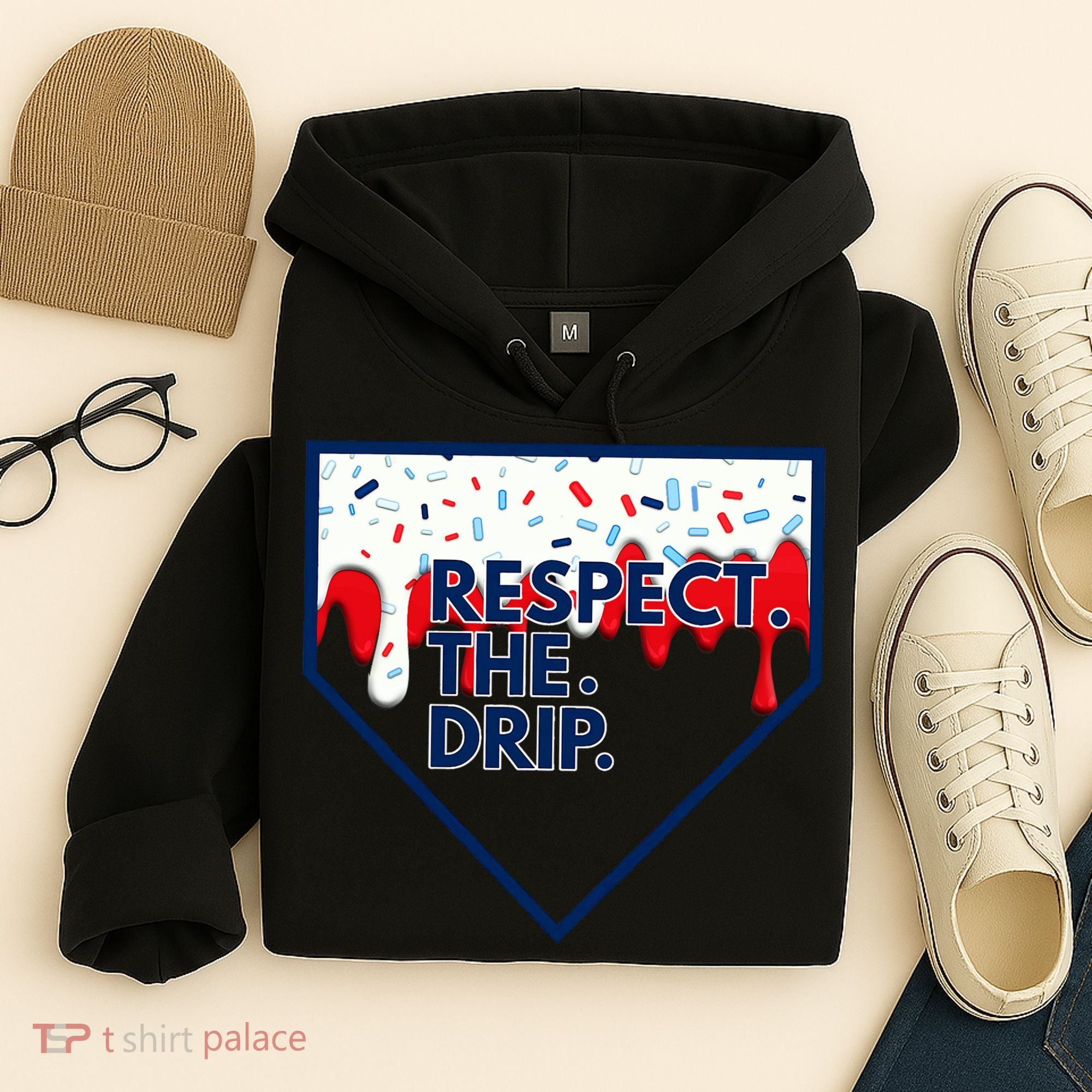 Respect Drip For Ice Cream Spinkle Hoodie