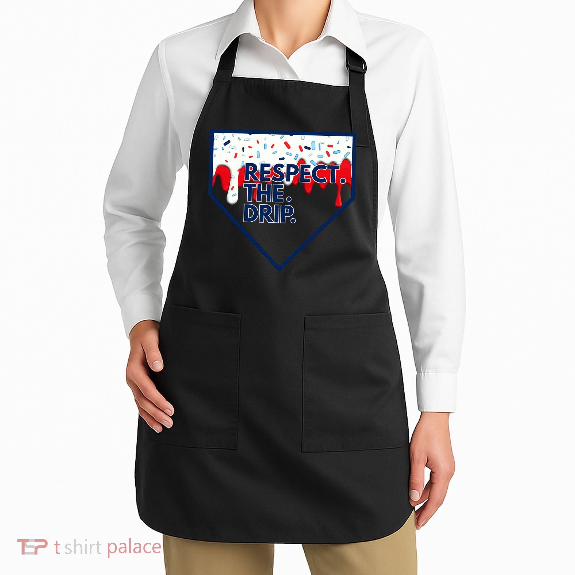 Respect Drip For Ice Cream Spinkle Apron