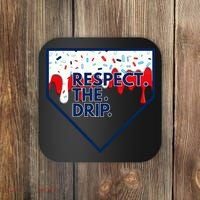 Respect Drip For Ice Cream Spinkle Coaster thumb 0