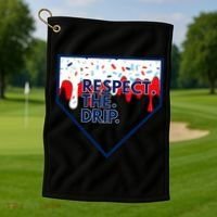 Respect Drip For Ice Cream Spinkle Golf Towel thumb 1