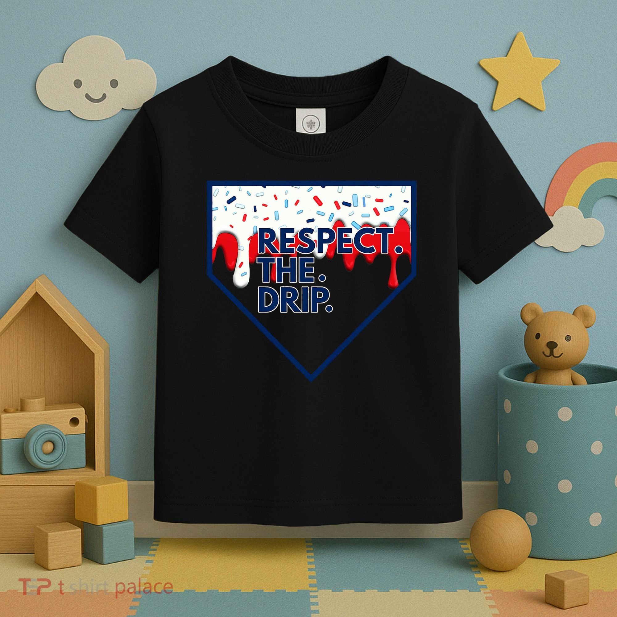 Respect Drip For Ice Cream Spinkle Toddler T-Shirt