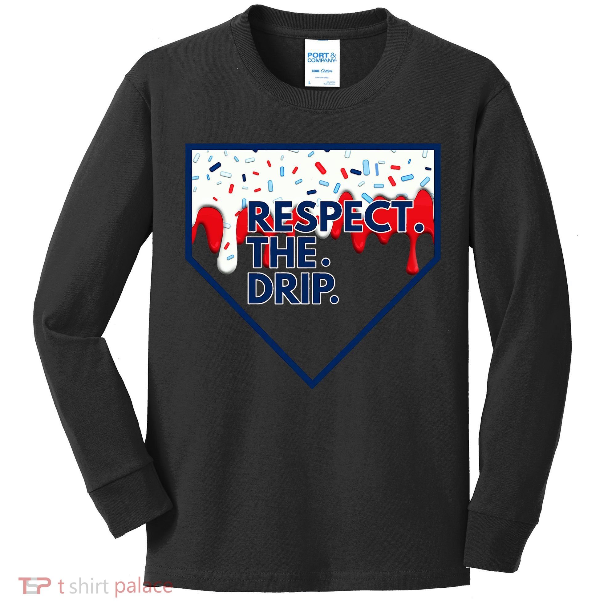Respect Drip For Ice Cream Spinkle Kids Long Sleeve Shirt