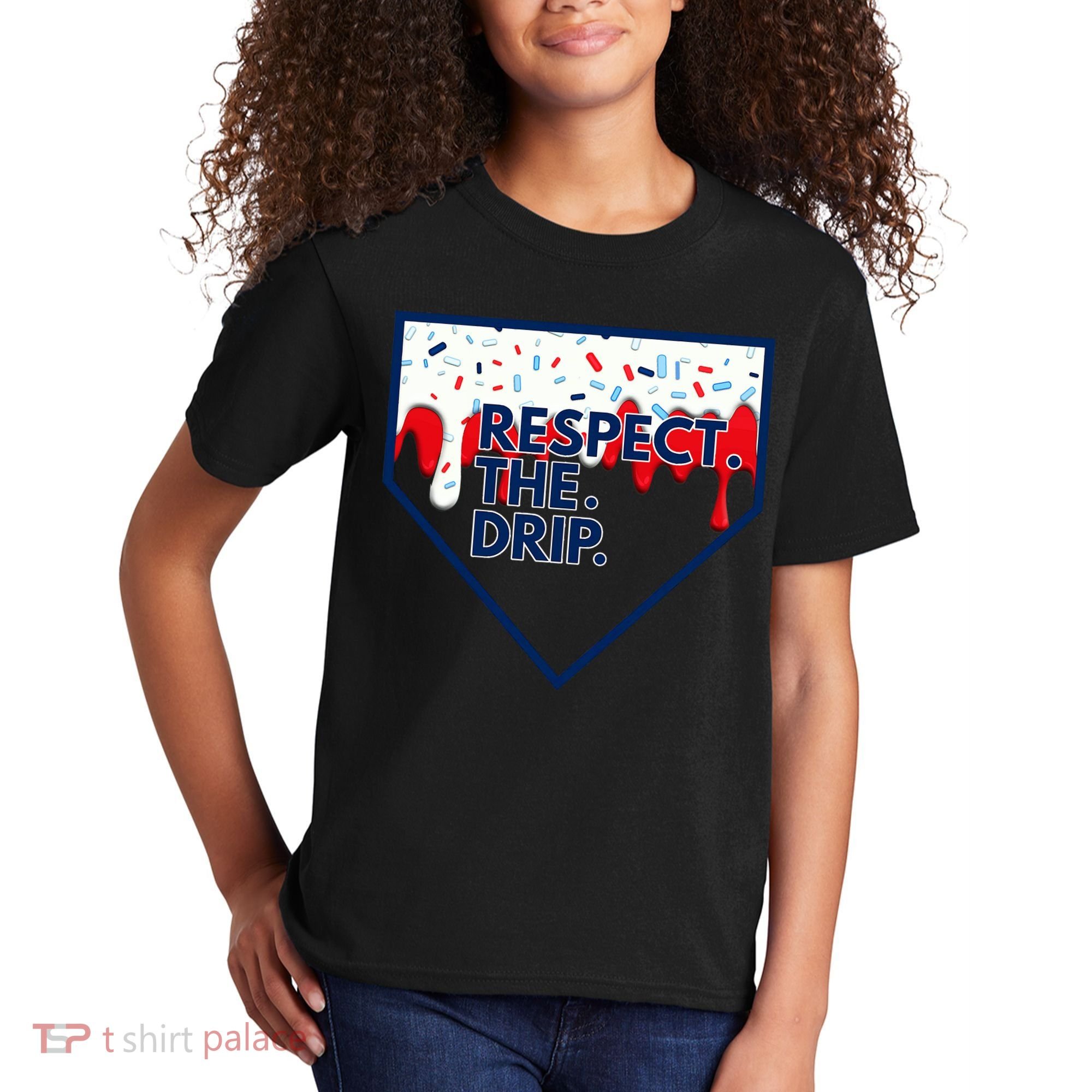 Respect Drip For Ice Cream Spinkle Kids T-Shirt