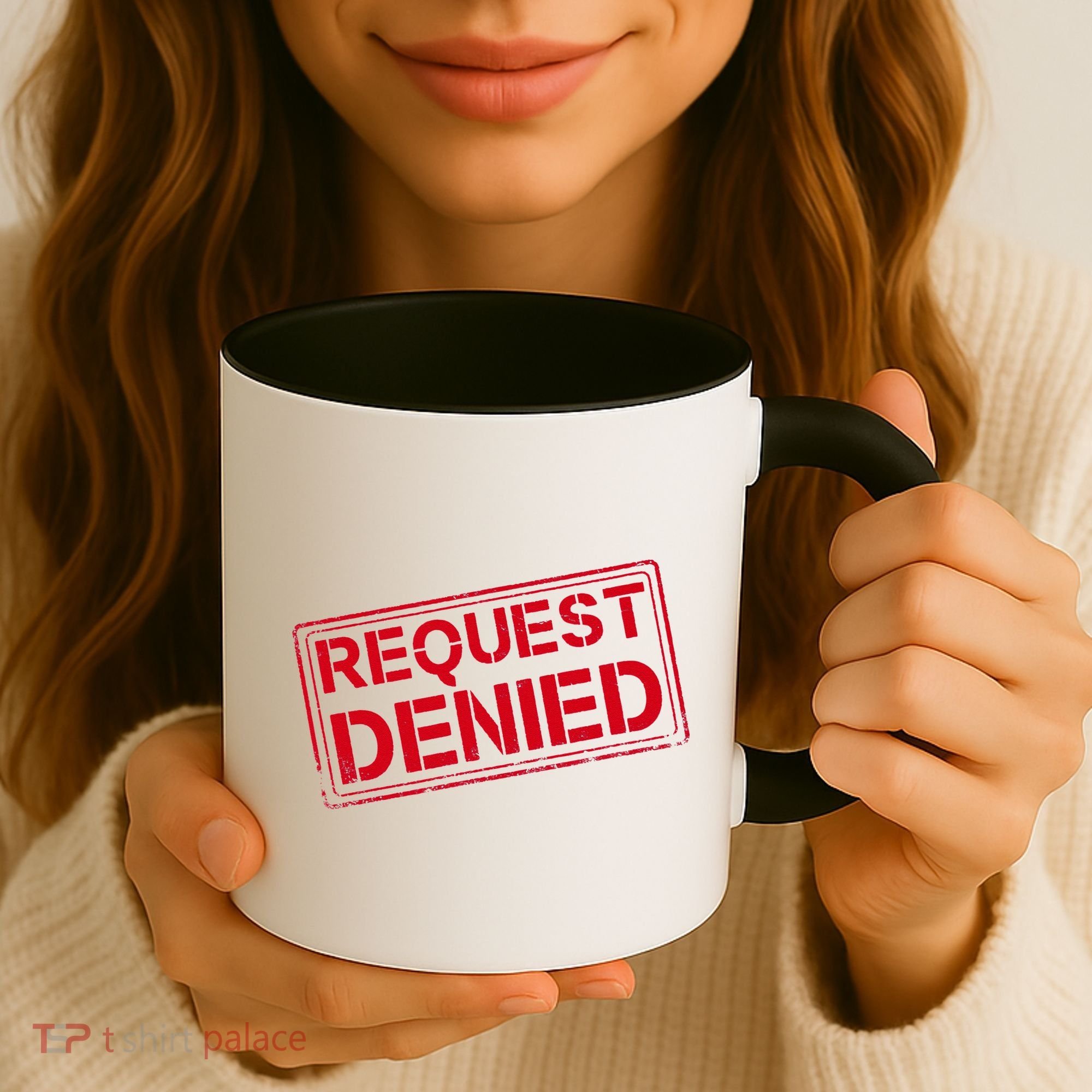 Request Denied Funny Dad Gift For Father On Fathers Day Coffee Mug