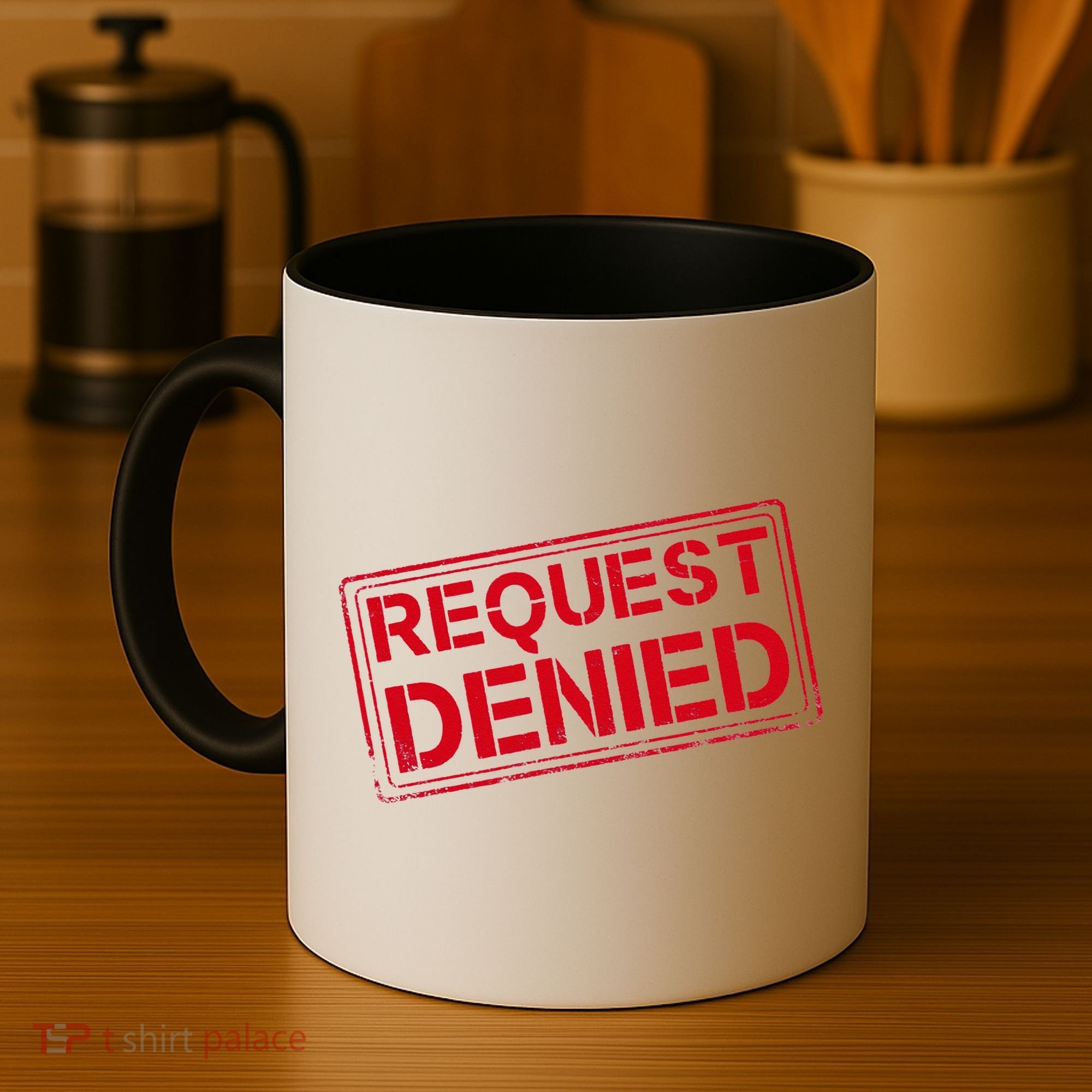 Request Denied Funny Dad Gift For Father On Fathers Day Coffee Mug