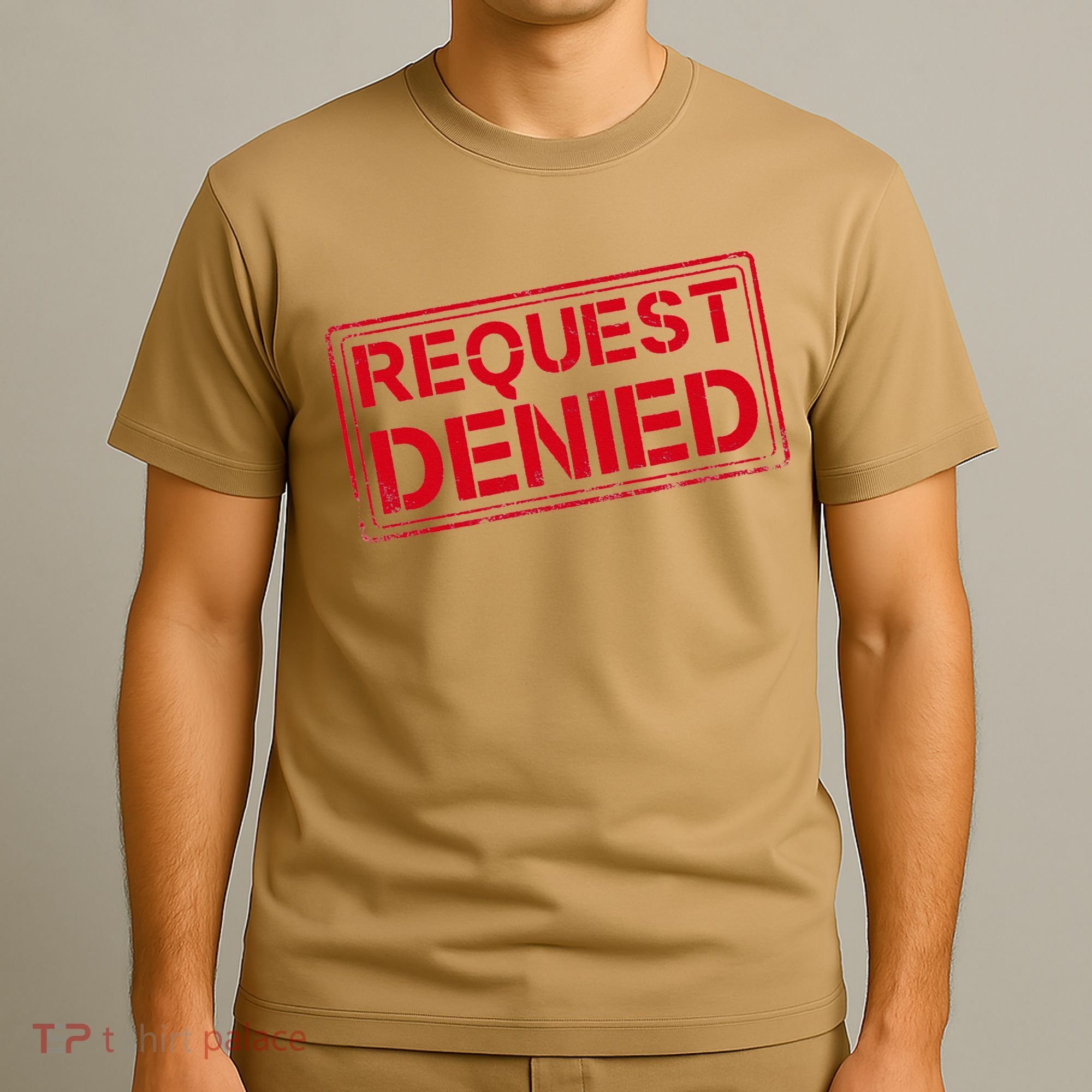 Request Denied Funny Dad Gift For Father On Fathers Day T-Shirt