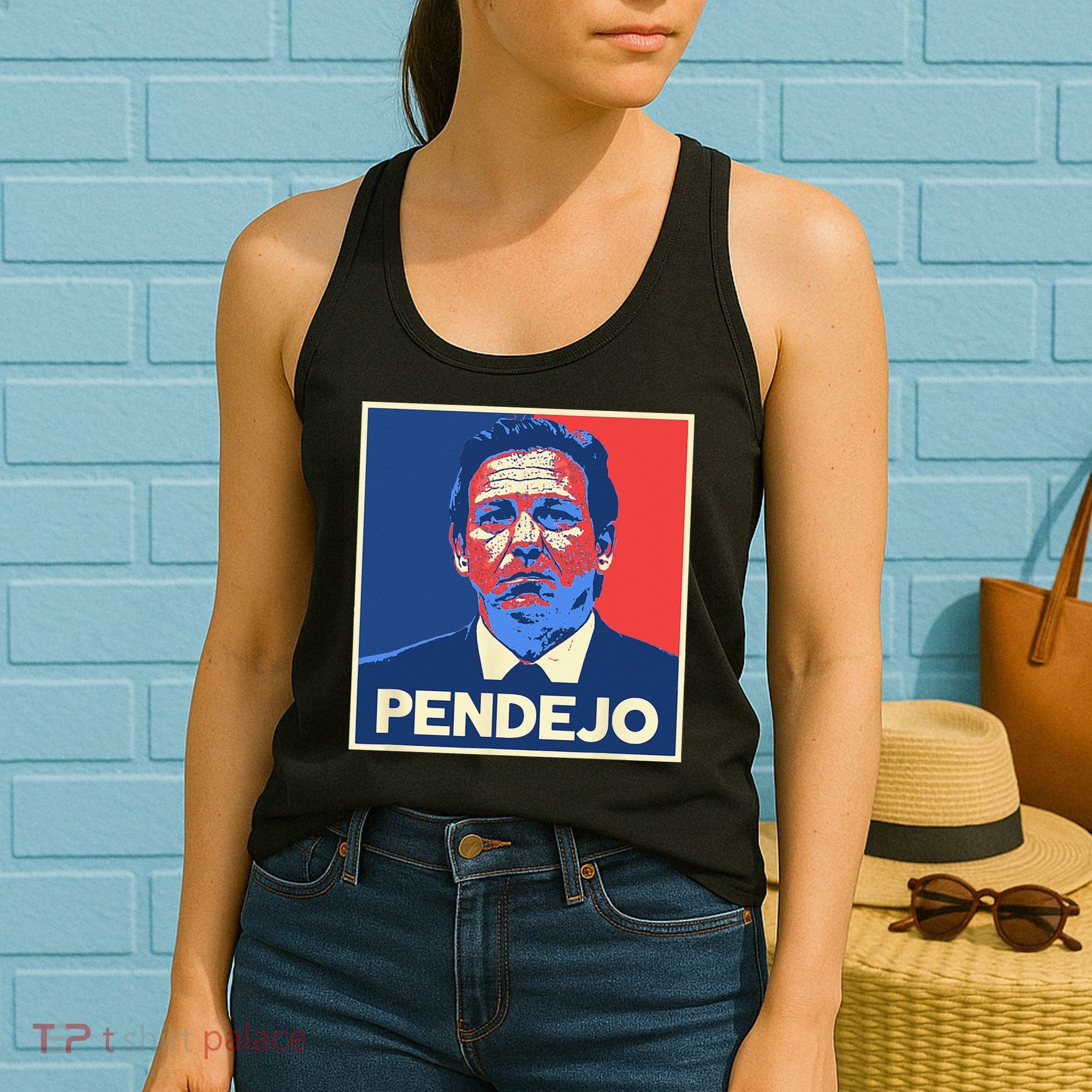 Ron DeSantis Florida Governor Pendejo Anti Desantis Women's Tank Top
