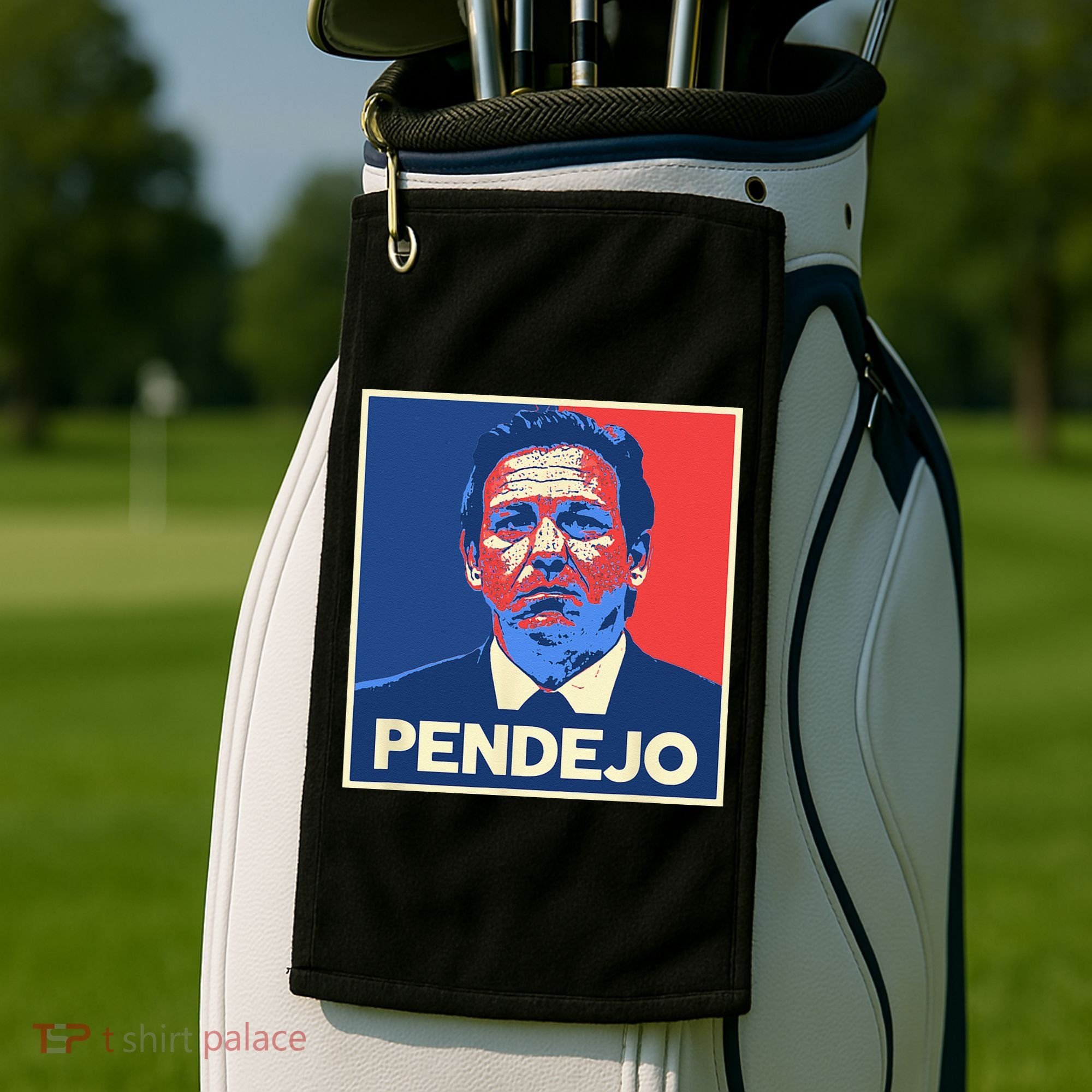 Ron DeSantis Florida Governor Pendejo Anti Desantis Golf Towel